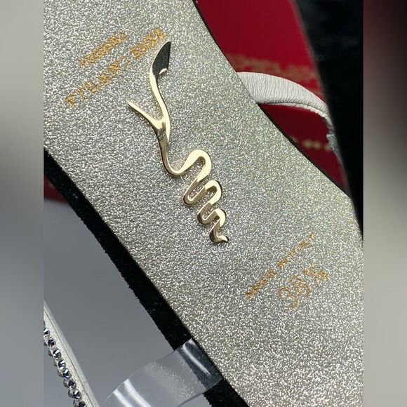 Rene Caovilla 105MM Snake Slingback Sandals size 38.5 - Picture 14 of 14